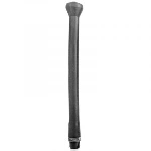 ALL BLACK - DUCHA ANAL SILICONA SISTEMA STOPPER 27 CM