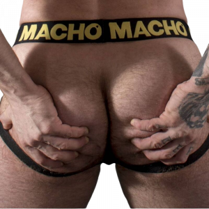 MACHO - MX25AC JOCK CUERO AMARILLO S