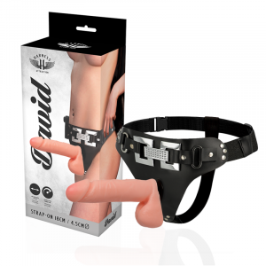 HARNESS ATTRACTION - ARNÉS DELUXE CON VIBRACIÓN REALÍSTICO 18 CM -O- 4.5 CM