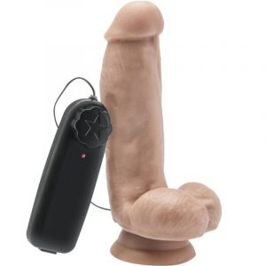 GET REAL - DILDO 12 CM CON TESTÍCULOS VIBRADOR NATURAL