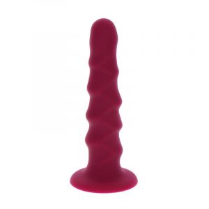 GET REAL - RIBBED DONG 12 CM ROJO