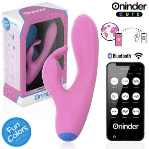 ONINDER CUTE - LOVE BUNNY VIBRADOR PUNTO G Y CLITORIS - APP MUNDIAL GRATUITA