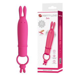 PRETTY LOVE - DELIA VIBRADOR RABBIT CON ANILLO DE SUJECIÓN