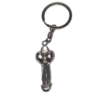 DIABLO PICANTE - LLAVERO METAL PENE PLATA