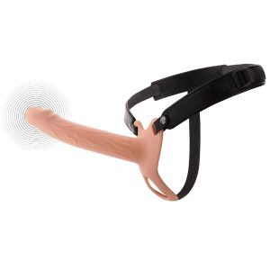 HIDDEN DESIRE - INFERNO STRAP-ON FUNDA PARA PENE CON VIBRACIÓN 20 CM