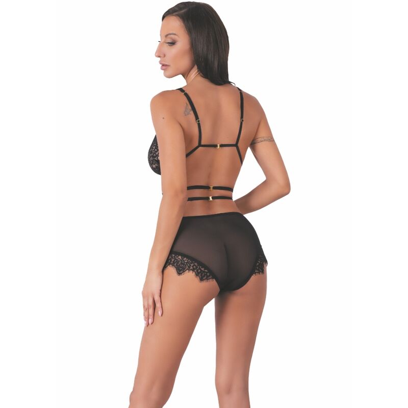 LIVCO CORSETTI FASHION - DREZNA LC 90733 SUJETADOR + PANTY NEGRO S/M - Imagen 3