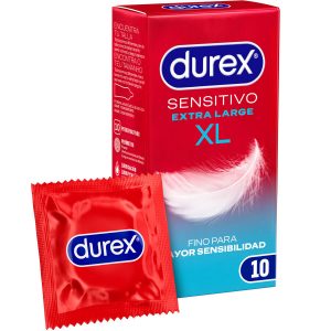 DUREX - PRESERVATIVOS SENSITIVO EXTRA LARGO XL 10 UNIDADES