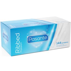 PASANTE - RIBBED PASSION PRESERVATIVOS CAJA 144 UNIDADES