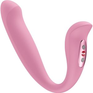 FUN FACTORY - VELOCE DOBLE VIBRADOR INSERTABLE AIR PULSE ROSA