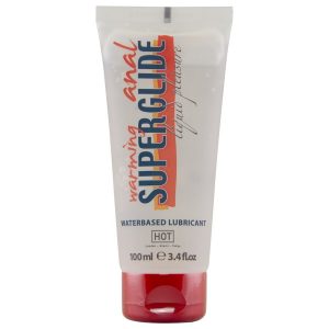HOT - ANAL SUPERGLIDE WARMING LIQUID PLEASURE LUBRICANTE ANAL BASE AGUA EFECTO CALOR 100 ML